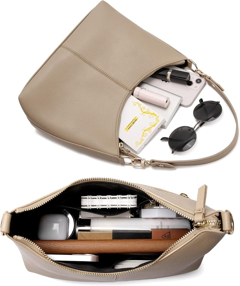 Keyli Small Shoulder Handbags for Women Mini Purse Waterproof Soft Leather Crossbody Bags for Work Shopping Travel - Image 4